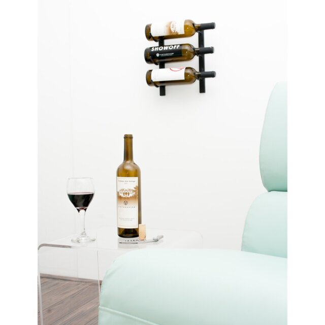 W Series Wall Mounted 3 Bottle Wine Rack