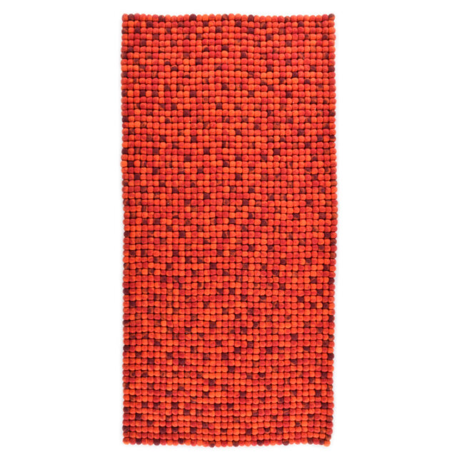 Hand Tufted Wool Red/Orange Rug