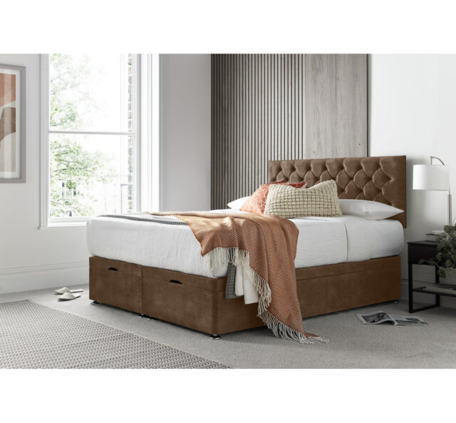 Florida Naple Divan Ottoman with Headboard on Struts
