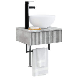Single Bathroom Vanity with Ceramic Basin