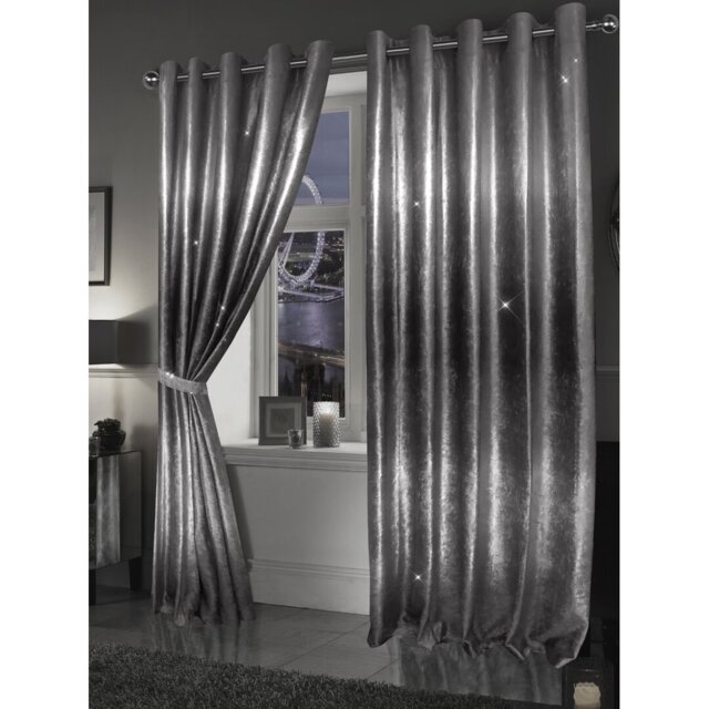Rumbaugh Ombre Sparkling Eyelet Room Darkening Thermal Curtain