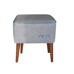 Mr.M 40Cm Wide Square Footstool Ottoman