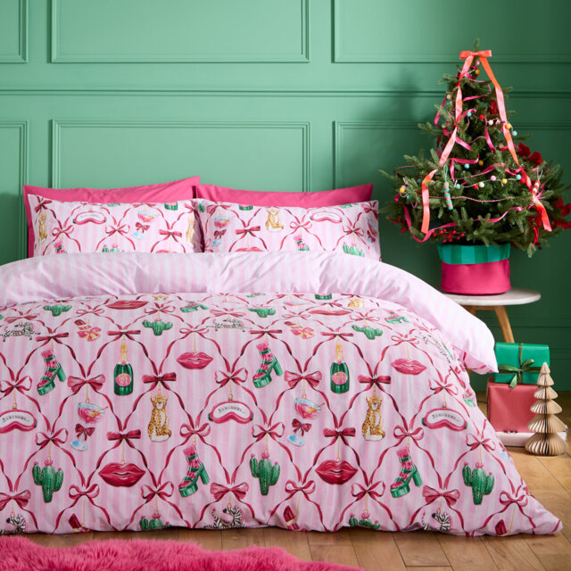 Christmas Kitsch Reversible Duvet Cover Set
