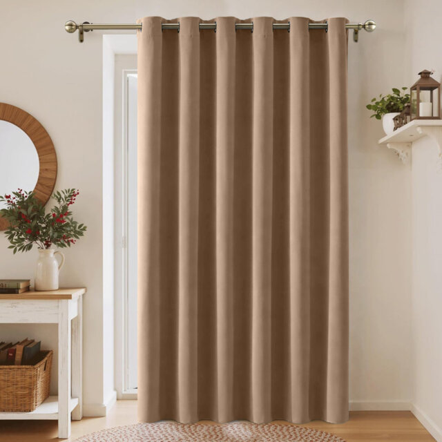 Aspire Homeware 100% Polyester Room Darkening Blackout Eyelet Single Panel Curtain