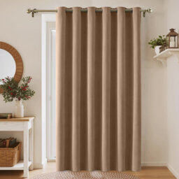 Aspire Homeware 100% Polyester Room Darkening Blackout Eyelet Single Panel Curtain