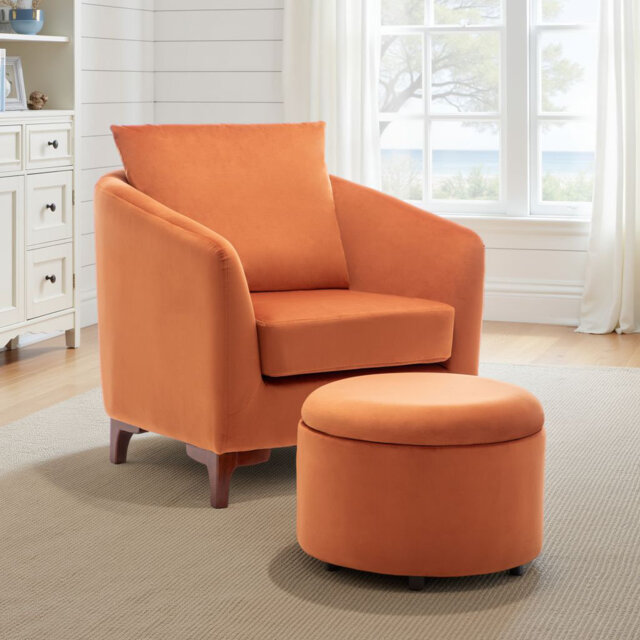 Elsinore Accent Tub Chair with Ottoman
