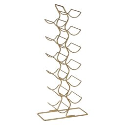 Aqib Tabletop Wine Bottle Rack in Gold