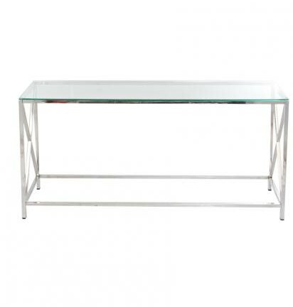 Guillermo Glass Top Writing Desk
