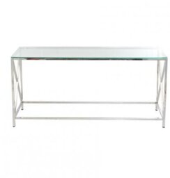 Guillermo Glass Top Writing Desk