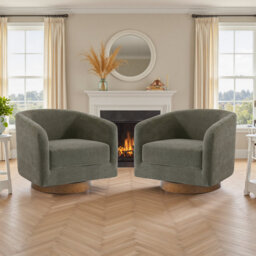 72Cm Wide Swivel Barrel Chair