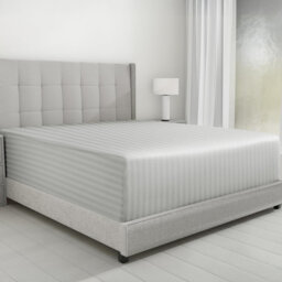 Microfiber Striped Fitted Sheet