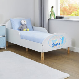 Kids White Toddler Bed – Reach For The Stars
