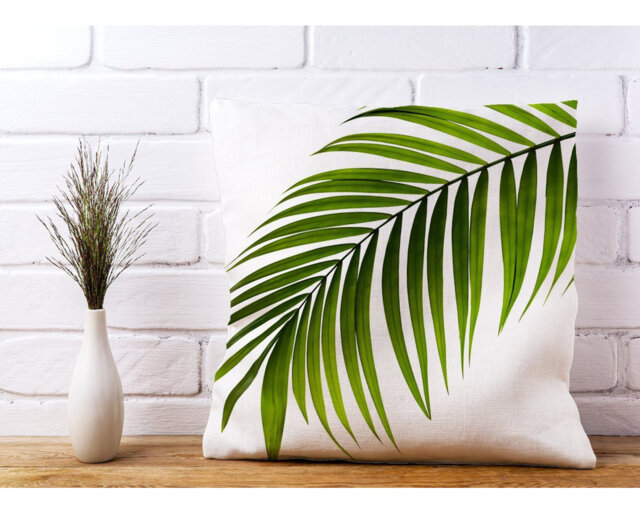 Pont Single Palm Leaf Scatter Cushion with Filling