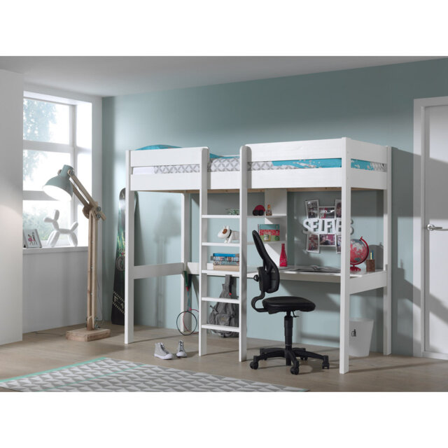 Oliver High Sleepers with Built-in Ladder Included with Desk Included