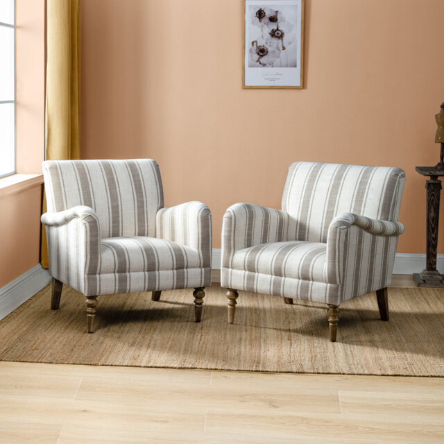 Lila 75 Cm Wide Coastal Farmhouse Armchair
