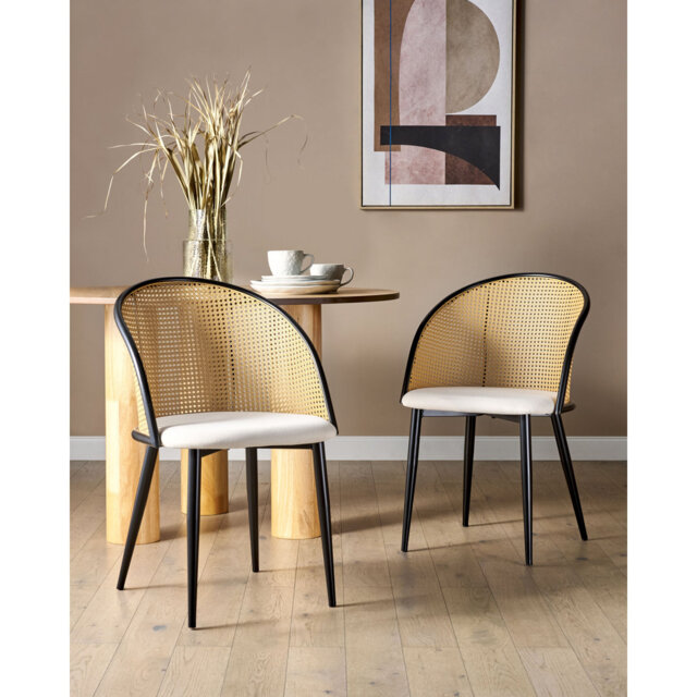 Aliviyah 48cm H Linen Upholstered Spindle Side Chair