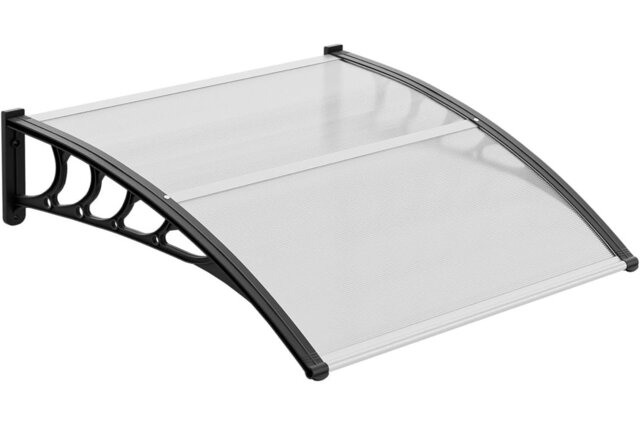 Weatherproof Polycarbonate Door Canopy Awning – Aluminum Frame – UV Protection – Easy Installation – Modern Transparent Design