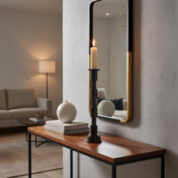 Zac Aluminum Floor Candlestick