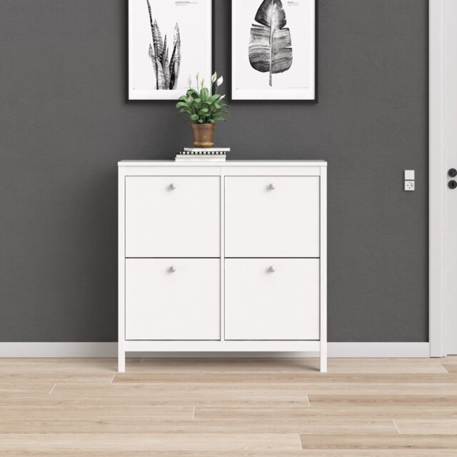 Cynteria 16 Pair Shoe Storage Cabinet