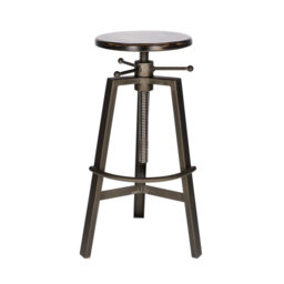 Hacienda Swivel Adjustable Height Counter Stool with Metal Frame