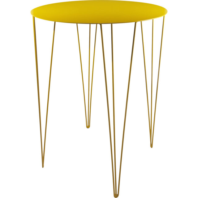 Tannum Round Metal Outdoor Bistro Table, 75cm H x 60cm W x 60cm D