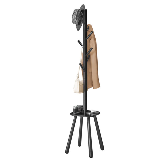 Rubber Freestanding 8 - Hook Coat Rack