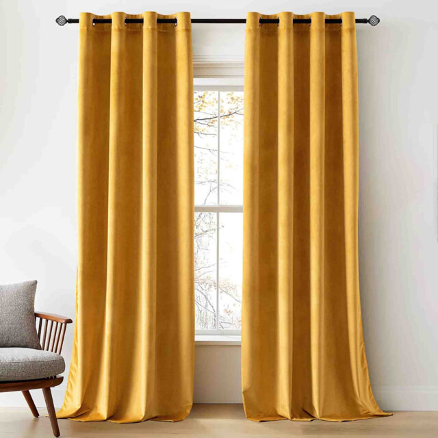Velvet Blackout Curtain Pair (Set of 2)