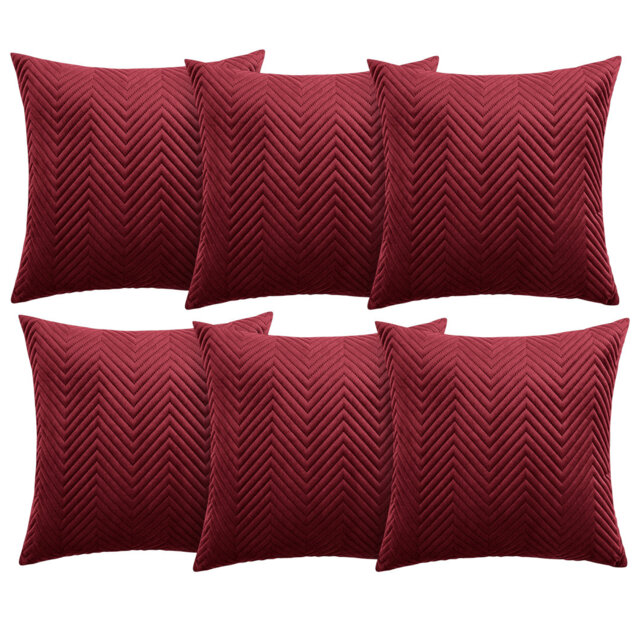 Aspire Homeware Embossed Square Velvet Cushion Cover
