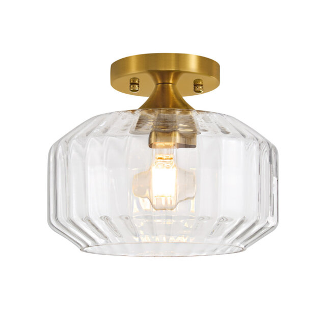 Glass Semi Flush Mount