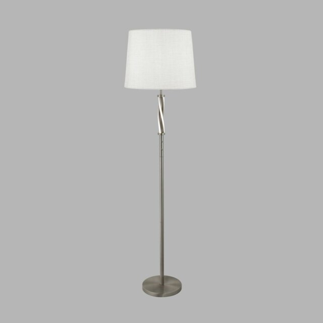 Almond 152cm Chrome LED Traditional Floor Lamp