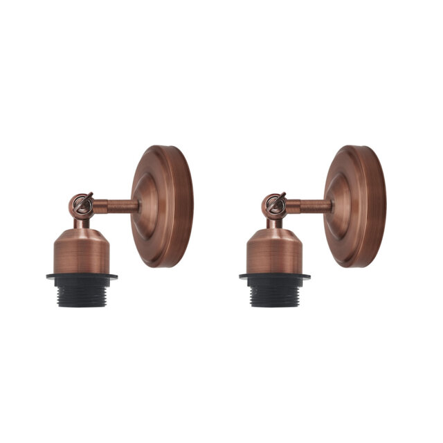 Boykin Adjustable Wall Sconce â Vintage Style Dimmable Light with Metal Shade by Breakwater Bay