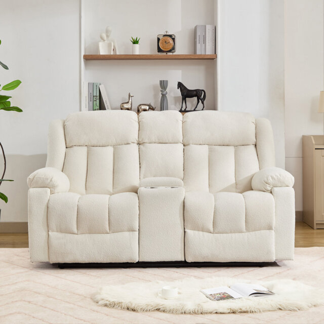 Berroa 2 Seat Recliner Sofa with Centre Console