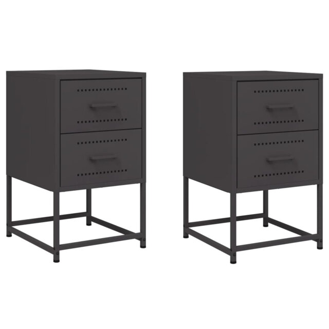 Bedside Cabinet 36x39x60.5 cm Steel
