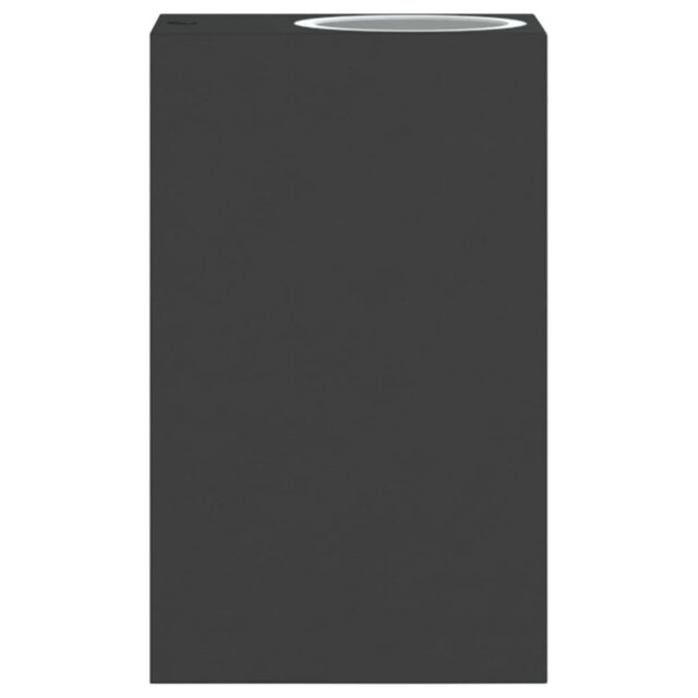 Vidaxl outdoor wall lights, set of 2, in black die -cast aluminum