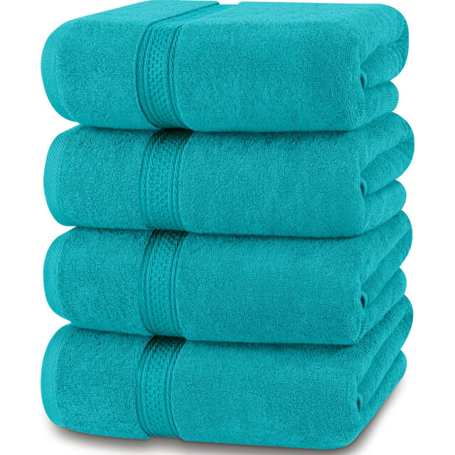 Saladin 4 Piece Quick Dry Bath Towels Multi-Size Set
