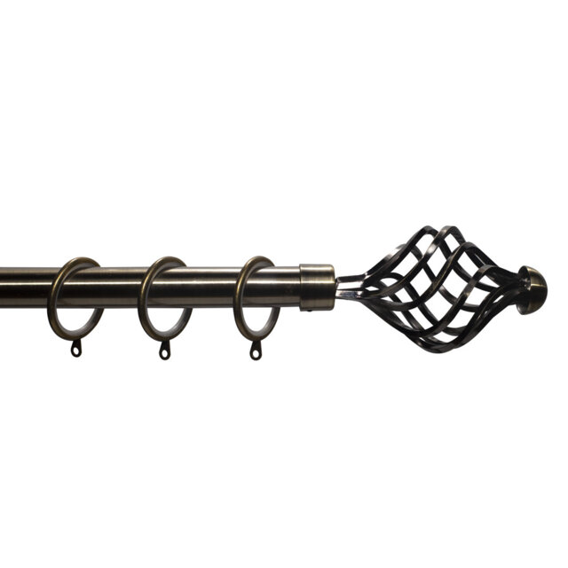 Gloria Steel Adjustable 0.28cm Single Curtain Pole