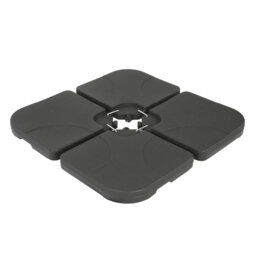 Or015 Black 50cm Parasol Base – Weighted Garden Umbrella Stand