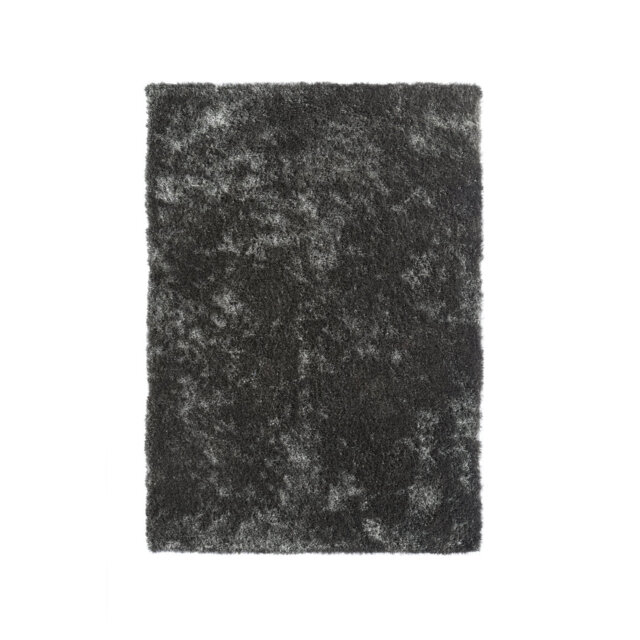 Angeliya Solid Colour Handmade 160cm X 230cm Charcoal Area Rug