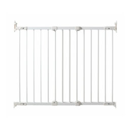 Baby Safety Gate In Steel White