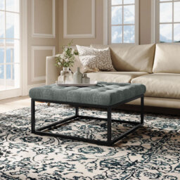 84cm Wide Tufted Square Standard Ottoman