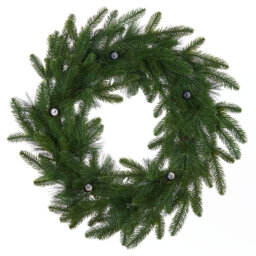 Mixed Pine Candle Holder Christmas Wreath, 60 cm