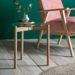 Watts Glass Top End Table