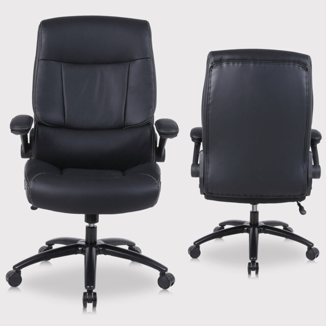 Executive Office Chair, Ergonomic Office Chair, High Back, Height Adjustable, Comfortable Swivel Chair With Headrest, Suitable For Computer Desk, Offi