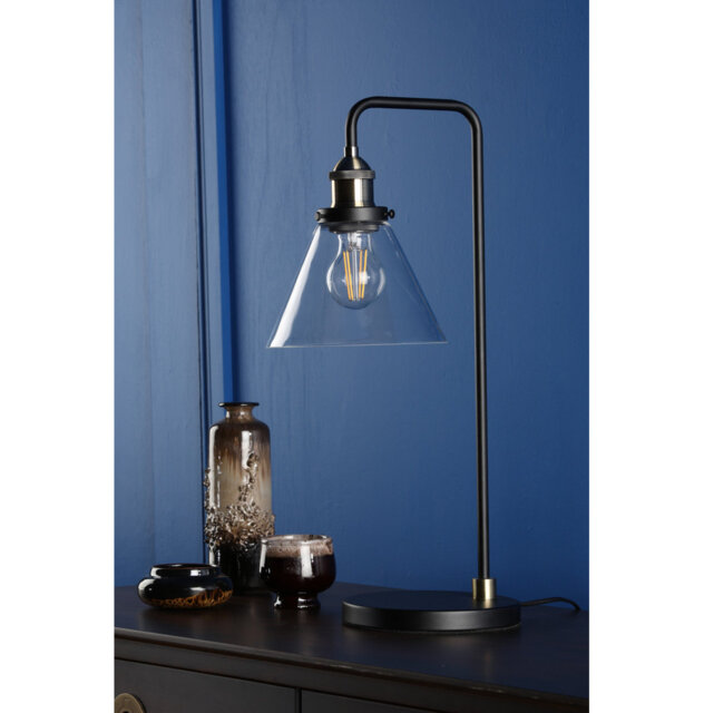 Ray Table Lamp Antique Brass and Glass
