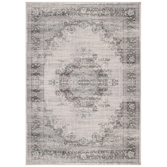 Finkelstein Kayla Vintage Medallion Ivory/Gray Rug