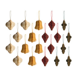 10cm Handmade Solid Colour Paper Hanging Figurine Ornament