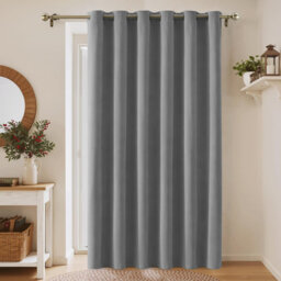 Aspire Homeware 100% Polyester Room Darkening Blackout Eyelet Single Panel Curtain