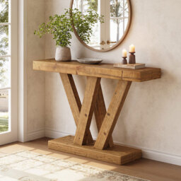 119.9Cm Solid Wood Console Table