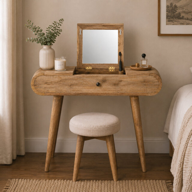 Everiz Dressing Table with Mirror