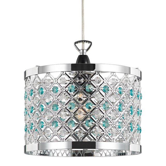 Modern Sparkly Ceiling Pendant Light Shade with Beads